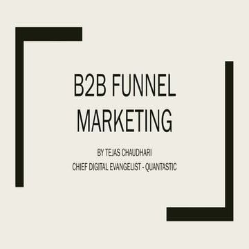 B2B Marketing Funnel