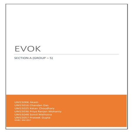 EVOK | Furniture Industry | New Product Design