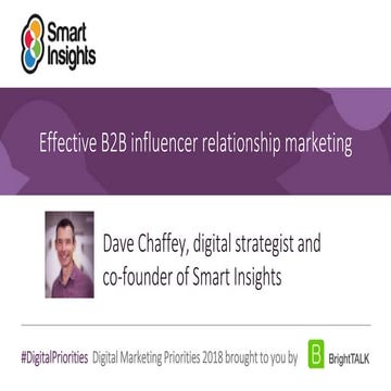 B2B influencer marketing using social media 