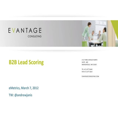 B2B Website Lead Scoring