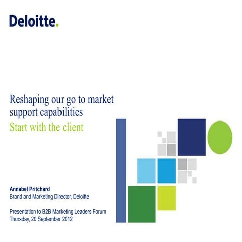 Structuring for success - Developing a dynamic structure for your marketing t...