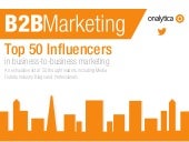 B2B Marketing: Top 50 influencers