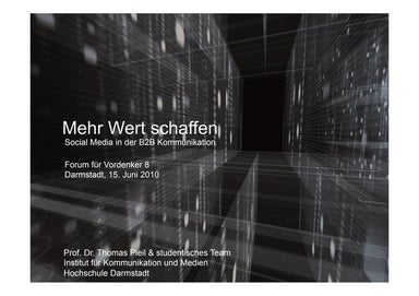 Mehr Wert schaffen: Social Media in der B2B-Kommunikation