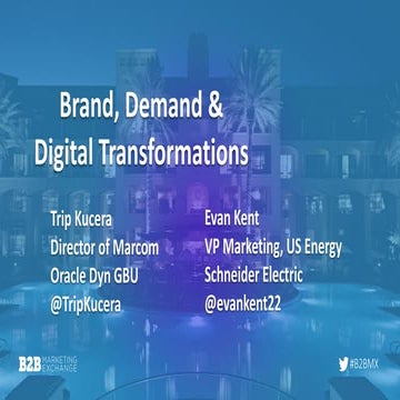 Brand, Demand & Digital Transformations