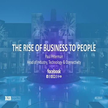 B2P: The Rise of Business to People