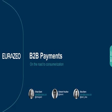 B2B payments - Elise Stern - Eurazeo
