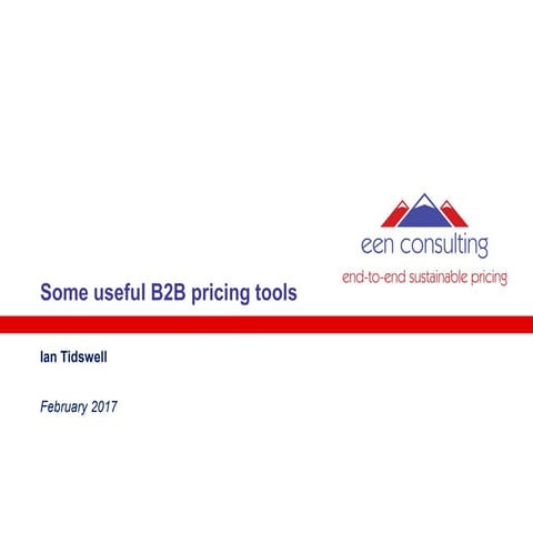 Useful B2B pricing tools