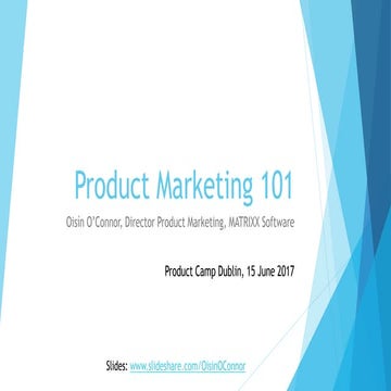 B2B Product Marketing 101 
