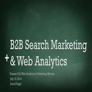 B2B Search Marketing & Analytics
