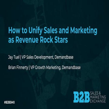 How to Unify Sales and Marketing as Revenue Rockstar