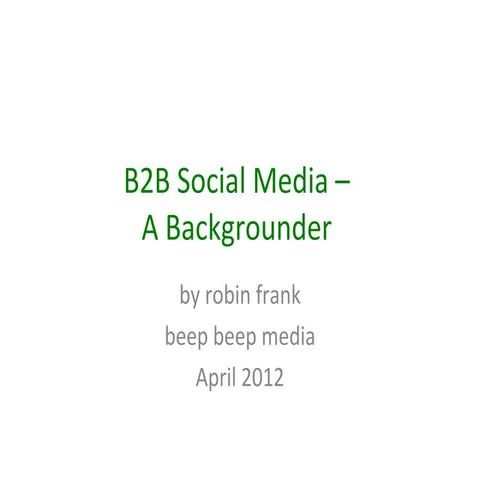 B2B Social Media: Strategy Guide and Best Practices