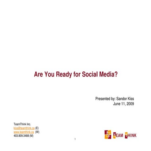 B2B & Social Media: Marketing & Beyond