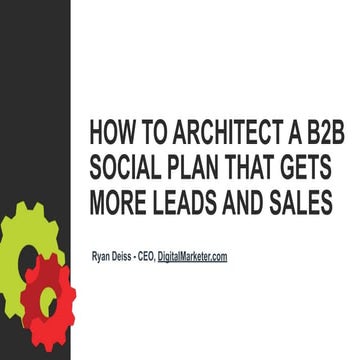 B2B Social Media Plan 