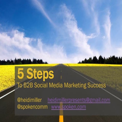 Five Steps to B2B Social Media Marketing Success | PDF