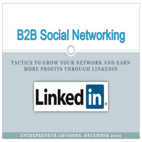 LinkedIN B2B Social Networking
