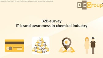 B2B survey brand awareness of IT-brand in specific area