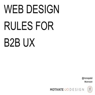 Web Design Rules for B2B UX