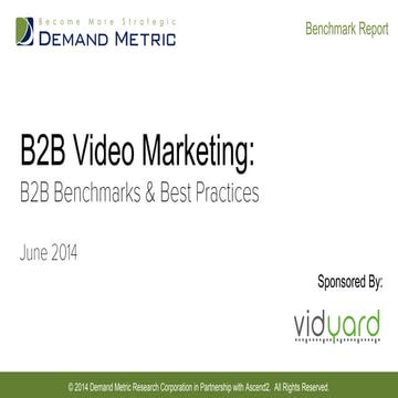 B2B video_marketing_benchmark_report