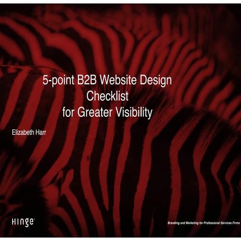 5-point B2B Website Design Checklist for Greater Visibility 