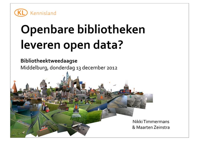 Openbare bibliotheken leveren open data?