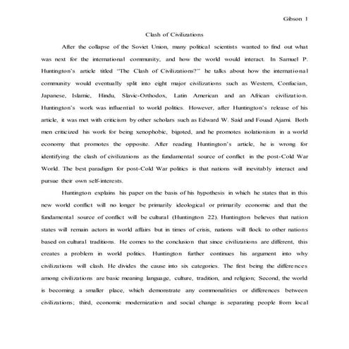 Clash of Civilizations