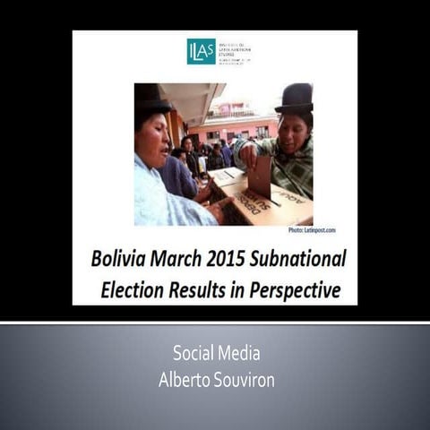 Social media and local elections - Bolivia