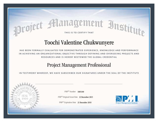 pmp is a certification for