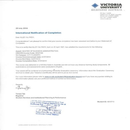 O Level Certificate | PDF