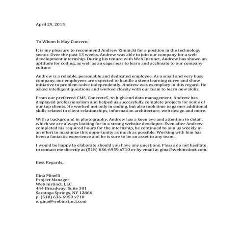 Mazur Endorsement Letter For Kaplan | PDF
