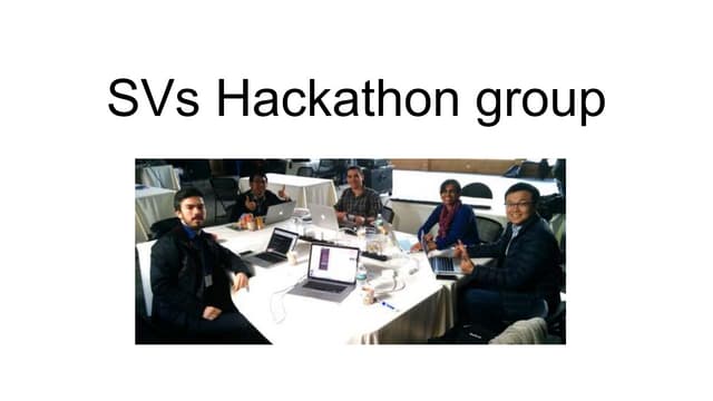 SVs hackathon group report
