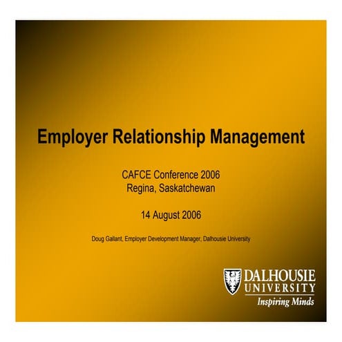 B3   Employer Relationship Management