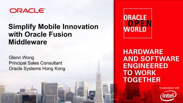 B3   mobile development and deployment platform enabled by oracle fusion midd...