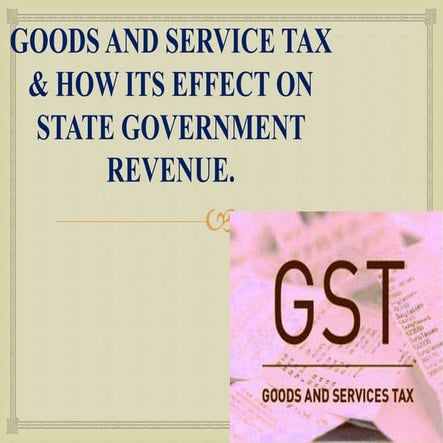goods and service tax