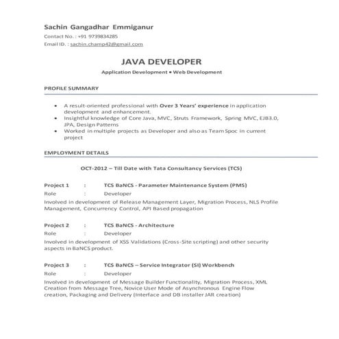 Sachin Gangadhar Emmiganur