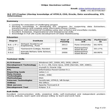 Shilpa Govindrao Lathkar