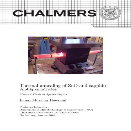 Master Thesis: Thermal annealing of ZnO and sapphire (Al2O3) substrates 