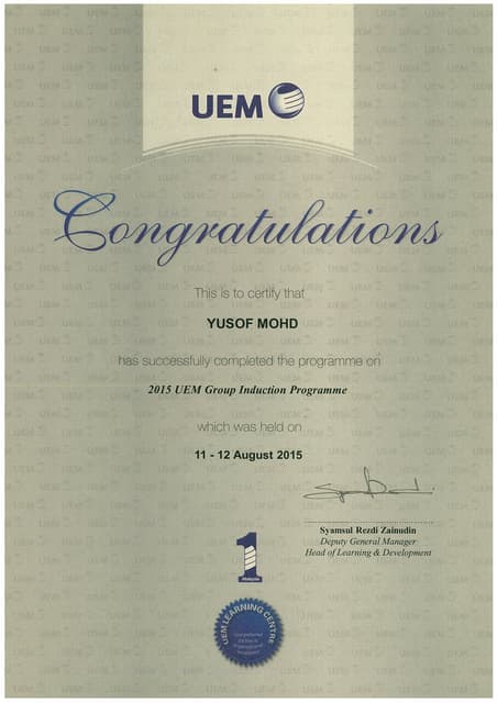 Certs-M3NERGY-Offshore-FPSO | PDF