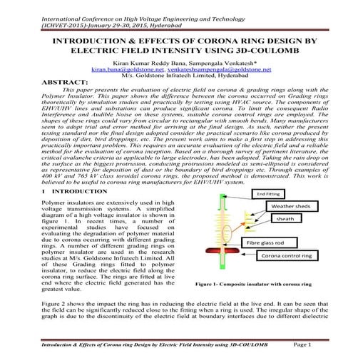 52-INTRODUCTION & EFFECTS OF CORONA RING DESIGN BY  ELECTRIC FIELD INTENSITY ...