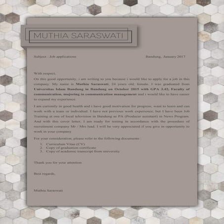 Muthia Saraswati CV