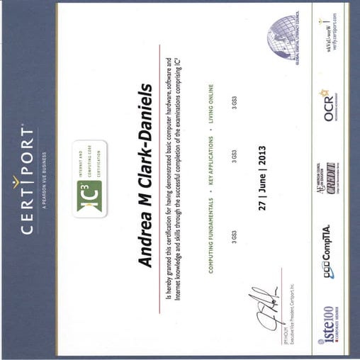 Certiport IC3 Certification | PDF