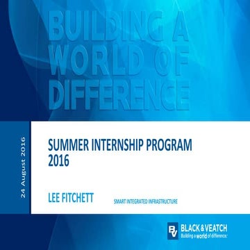 Lee Fitchett Black&Veatch 2016 Final Presentation