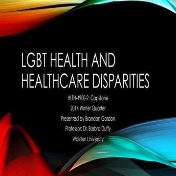 LGBT Health and Healthcare Disparities