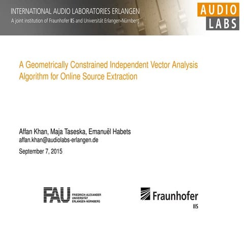 Geometrically Constrained Independent Vector Analysis