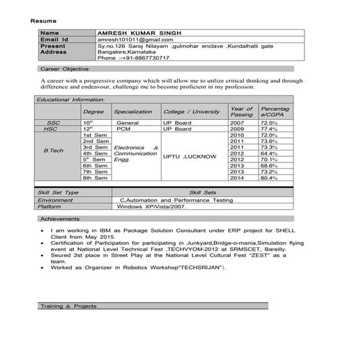 RANJAN RESUME 1 | DOCX