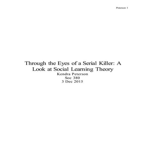 Eyes of a Serial Killer