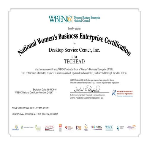 WBENC-2016 | PDF