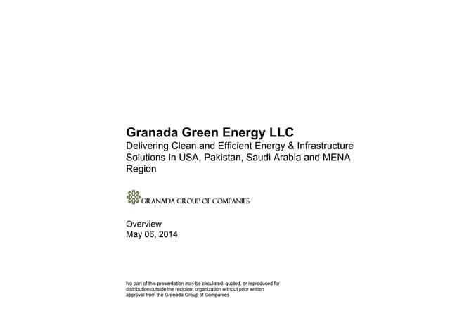 2014.05.06  Granada Green Energy Inc