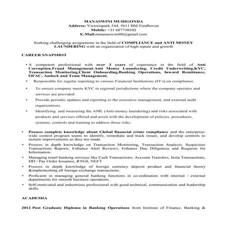 Compliance and Anti corruption Specialist