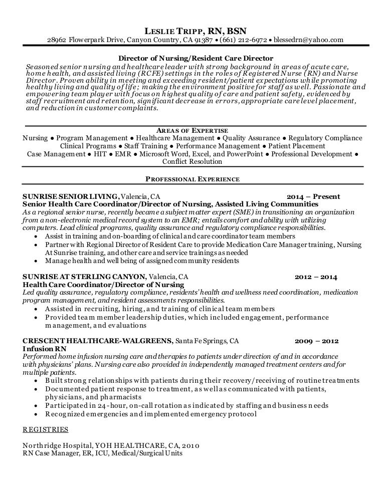 rn case manager resume