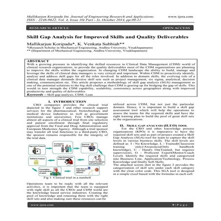 Skill Gap Analysis for Improved Skills and Quality Deliverables